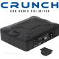 Preview: Crunch GP-600 20x13cm Aktivsubwoofer Untersitz Sub + Verstärker 200 Watt GP800