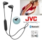 Preview: JVC HA-EN15W-B-U Sport-Kopfhörer Bluetooth IPX2 Freisprechfunktion Fernbedienung schwarz