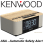 Preview: Kenwood CR-ST55DAB-M Radiowecker mit ASA Warnfunktion DAB+ FM UKW Radio Blueooth USB AUX-IN CRST55DAB holzoptik