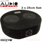 Preview: Audio System Subframe R10 Flat-2 EVO2 2 x 25cm Subwoofer für Reserveradmulde 800 Watt Radion R-10 Flach