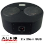 Preview: Audio System Subframe M10-2 EVO 2 x 25cm Subwoofer für Reserveradmulde 800 Watt M-10-2