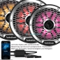 Preview: Rockford M1 Color Optix Marine Subwoofer 30cm 1200 Watt M1D4-12 weiß mit LED-Beleuchtung