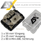 Preview: ESX DFD-1/2 Mini-ANL Sicherungsverteiler Stromverteiler Verteilerblock 1 x 50mm² - 2 x 25mm²