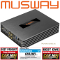 Preview: Musway M6v4 EVO 6-Kanal Micro Verstärker Endstufe mit 8-Kanal DSP M6 v4 auf offene Enden