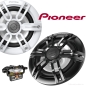 Preview: Pioneer TS-ME650FS 16,5cm Decken-Lautsprecher Marine Boxen Boot Bad weiß / schwarz 250 Watt TSME650FS