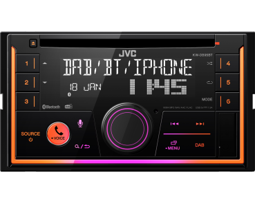 JVC KW-DB95BT mit DAB+ Antenne Autoradio Bluetooth digital Radio 2-DIN