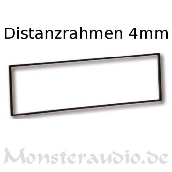 1-DIN Distanzrahmen für Radioeinbau 4mm