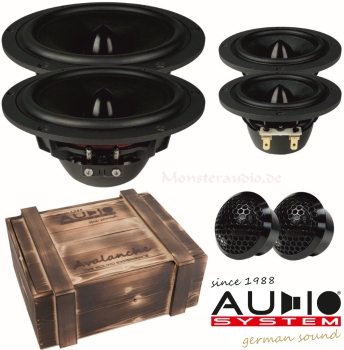 Audio System AVALANCHE 165-3 active absolut high end 3-Wege Lautsprecherset Aktiv