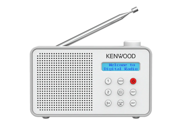 Preview: Kenwood CR-M25DAB-W tragbares DAB+ FM UKW Radio ASA-Warnfunktion Blueooth mit Akku 7h CR-M25DAB