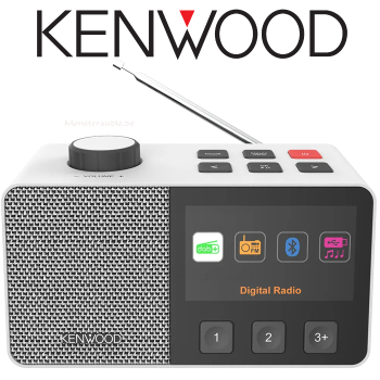 Kenwood CR-M70DAB-W Seniorenradio DAB+ FM UKW Radio ASA-Warnfunktion Blueooth mit Akku 10h CR-M70DAB