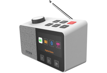 Preview: Kenwood CR-M70DAB-W Seniorenradio DAB+ FM UKW Radio ASA-Warnfunktion Blueooth mit Akku 10h CR-M70DAB