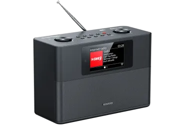 Preview: Kenwood WiFi Internetradio DAB+ FM UKW Stereo Blueooth Lautsprecher Küchenradio TFT schwarz CR-ST200S-B