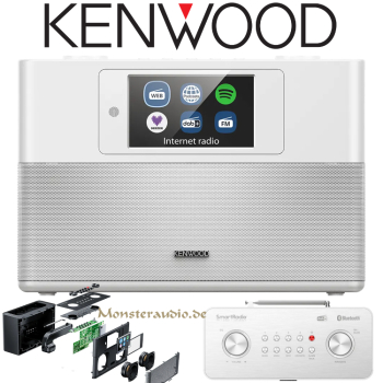 Kenwood WiFi Internetradio DAB+ FM UKW Stereo Blueooth Lautsprecher Küchenradio TFT schwarz CR-ST200S-W