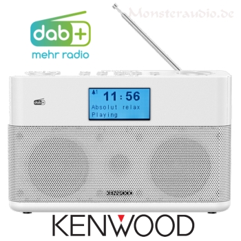 Kenwood DAB+ FM UKW Stereo Radio Blueooth Lautsprecher Küchenradio weiß CR-ST50DAB-W