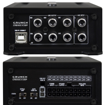 Crunch CRE400.4DSP 4-Kanal Verstärker mit 6-Kanal DSP