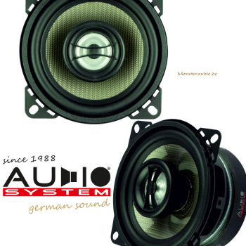 Audio System Carbon 100 CO 10cm 2-Wege Koaxial Lautsprecher 100mm 180 Watt Carbon-100 CO