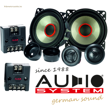 Audio System Carbon 100 10cm 2-Wege Komponenten Lautsprecher Carbon-100