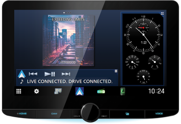 Kenwood DMX9724XDS 25,7cm Navitainer 1-DIN Chassis mit 10,1" HD-Display Navi Navigation DAB Doppel-DIN