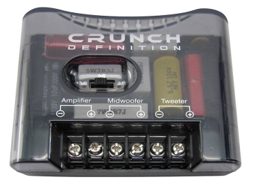 Crunch DSX-6.2C 16,5cm 2-Wege Komponenten Lautsprecher Flach 165mm 200 Watt DSX6.2C