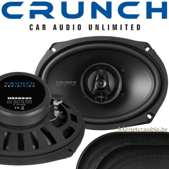 Crunch DSX-6930 6x9" 15x23cm 3-Wege Triax Lautsprecher 300 Watt DSX693