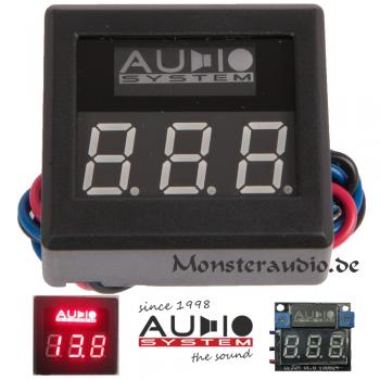 Audio System DVM-12 digitales Voltmeter Auto Spannungsanzeige 12 Volt PKW DVM12