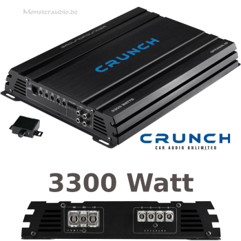 Crunch GPX-3300.1D 1-Kanal Verstärker digital Endstufe GPX3300.1D