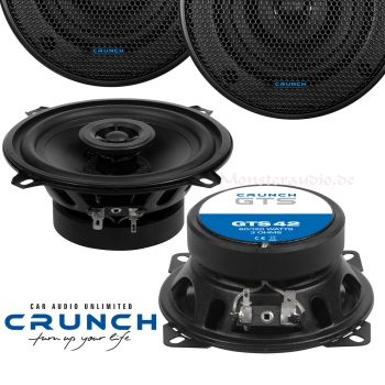 Crunch GTS-42 10cm 2-Wege Koaxial Lautsprecher 100mm 120 Watt GTS42