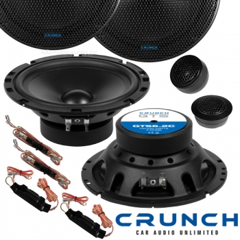 Crunch GTS-6.2C 16,5cm 2-Wege Komponenten Lautsprecher 165mm 200 Watt GTS6.2C