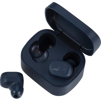 JVC HA-A10T-A-U Bluetooth In-Ear Kopfhörer blau True Wireless Ladebox Mikro IPX5