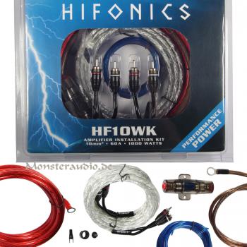 Hifonics HF10WK 10mm² Anschlusskit Verstärker Kabelset 10qmm HF-10WK