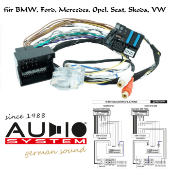 Audio System HLC2 RTC QUADLOCK 40 high-low-Konverter für BMW Ford Mercedes Opel Seat Skoda VW 40-polig