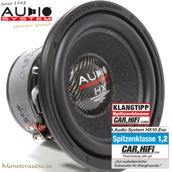 Audio System HX-10 EVO 25cm Subwoofer 500 Watt HX10