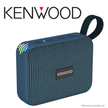 Kenwood AS-60BT-A Portabler Mini Bluetooth-Lautsprecher AS-60BT blau AS60BTA