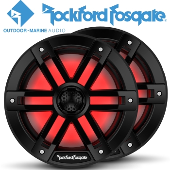 Rockford Fosgate M1-8B 20cm Marine Lautsprecher M18B schwarz 600 Watt