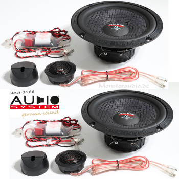 Audio System M-165 EVO3 16,5cm 2-Wege Komponenten Lautsprecher 165mm 260 Watt M165 EVO 3