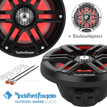 Rockford Fosgate M2-65B 16,5cm Marine Lautsprecher M165B schwarz 600 Watt