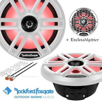 Rockford Fosgate M2-8H 20cm Marine Lautsprecher M28H weiß 1200 Watt