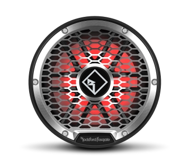 Rockford M2 Color Optix Marine Subwoofer 30cm 1600 Watt M2D4-12SB schwarz mit LED-Beleuchtung