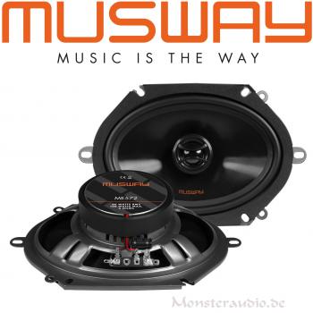 Musway ME-572 5x7" 13x18cm 2-Wege Koaxial Lautsprecher oval ME572 160 Watt