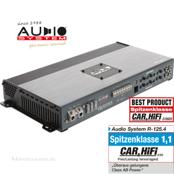 Audio System R-125.4 4-Kanal Verstärker Endstufe Radion R125.4