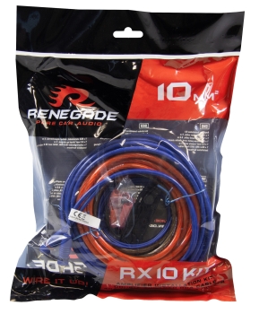 Renegade RX-10KIT 10mm² Anschlusskit Verstärker Kabelset 10qmm RX10KIT