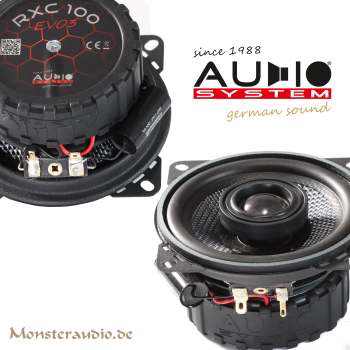 Audio System RXC-100 EVO3 10cm 2-Wege Koaxial Lautsprecher 100mm 220 Watt RXC100