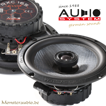 Audio System RXC-165 EVO 16,5cm 2-Wege Koaxial Lautsprecher 165mm 260 Watt RXC165