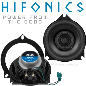 Hifonics ZSB42 120 Watt 2-Wege-Koaxial-System Lautsprecher BMW E- und F-Modelle ZSB-42