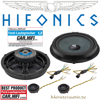 Hifonics ZSF6.2C 16,5 cm 2-Wege Komponenten-System für Ford ZSF-6.2C