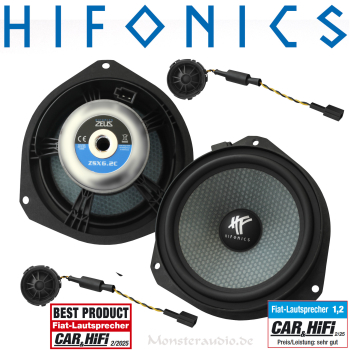Hifonics ZSX6.2C Citroen Jumper Fiat Ducato Peugeot Boxer Opel Movano Ford Ka Lautsprecher Set ZSX-6.2C