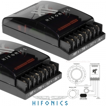 Hifonics ZXO-2 2-Wege 3-Wege Frequenzweiche Lautsprecher Weiche (paar)