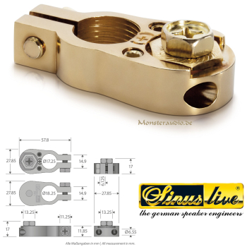 Sinuslive BK1+ Batterieklemme Pluspol KFZ Sinus Live BK1 +