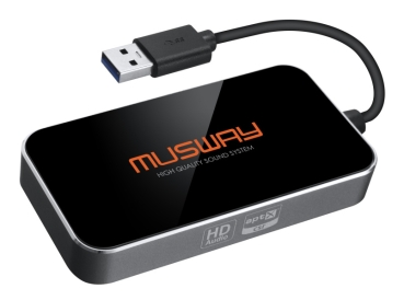 Musway BTS HD USB Bluetooth Dongle für Verstärker HD Audiostreaming