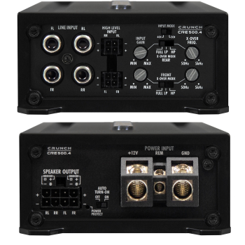 Preview: Crunch CRE500.4 digitaler mini 4-Kanal-Verstärker CRE-500.4